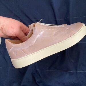 FRYE  LIL Pink Leather Sneakers 8-8.5M